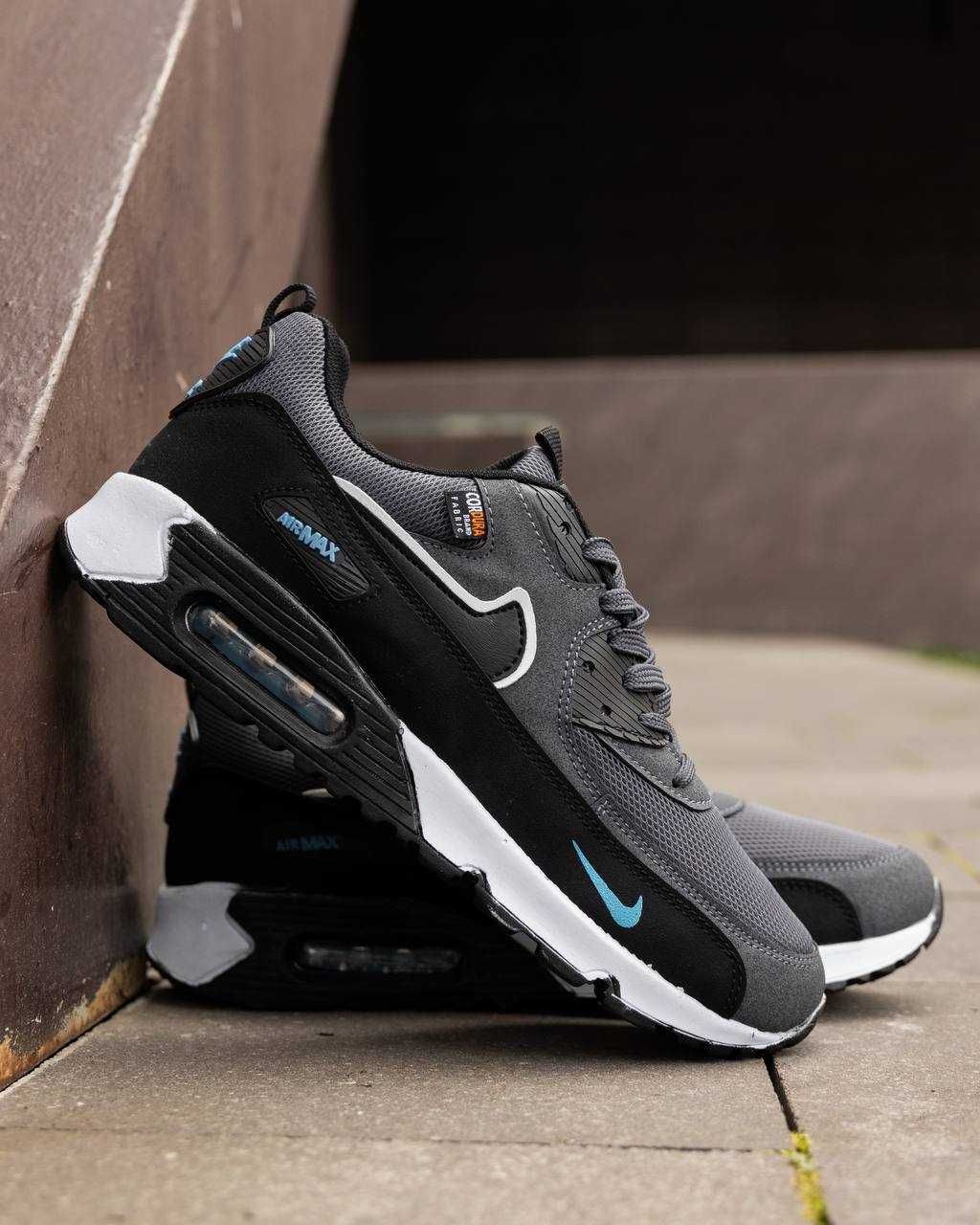 АКЦІЯ! Кросівки Nike Air Max 90 Grey Blue 40 41 42 43 44