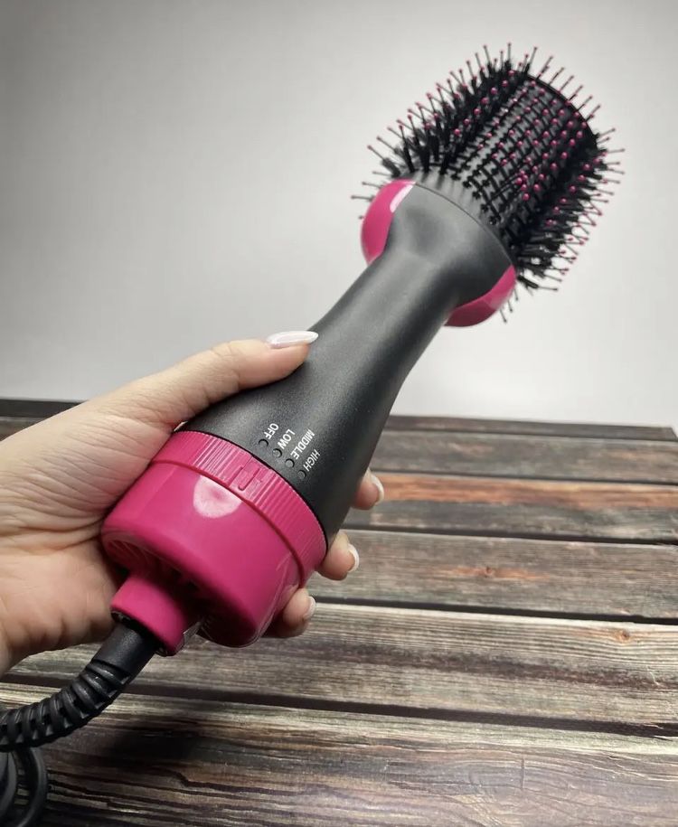 Фен щетка расчёска для укладки волос стайлер 3 в 1 one step hair dryer