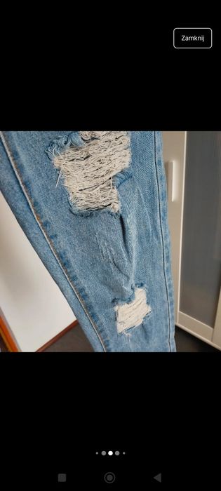 Spodnie wysoki stan szerokie nogawki