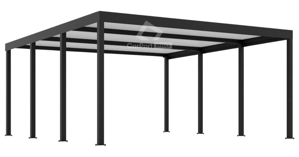 CarPort PREMIUM - Wiata samochodowa 5x5 Antracyt - CP102