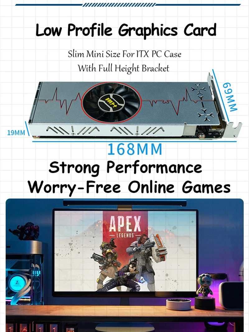 ASL NVIDIA GeForce RTX 3050 6GB GDDR6 96Bit Low profile single slot
