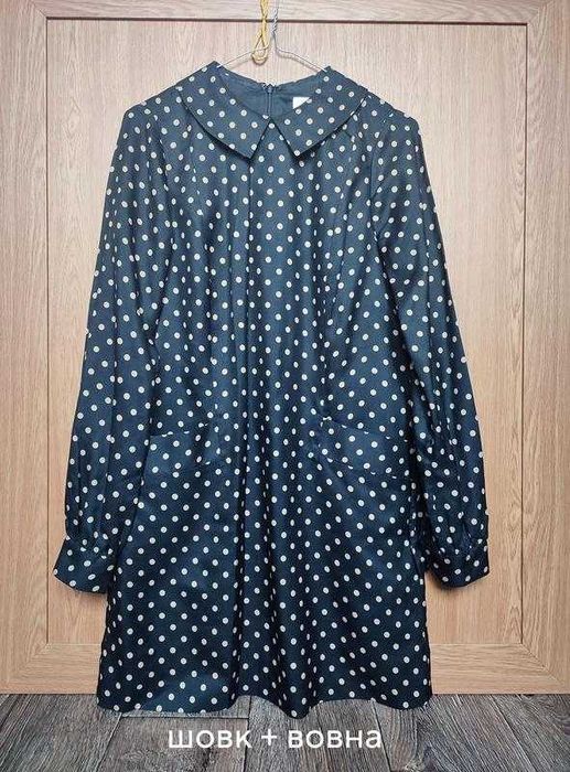 шёлковое платье / шёлк + шерсть / ретро / Tibi New York - 40-42рр (S)