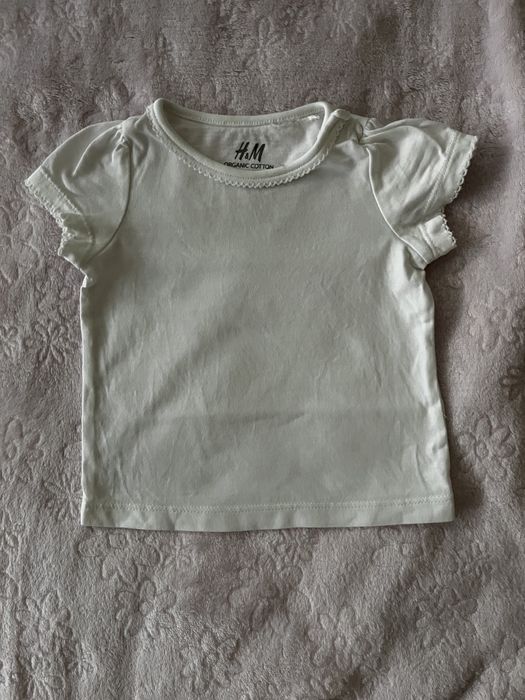 Koszulka biała H&M rozmiar 62