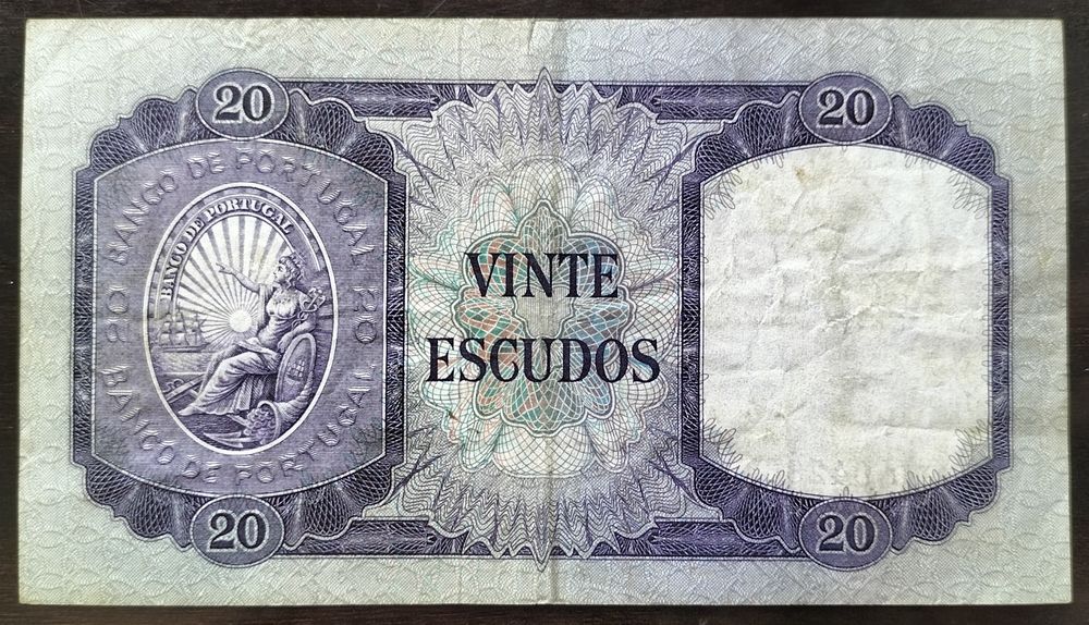 Lote 2 Notas 20$ 1960 António Luís Meneses Muito Bom Estado