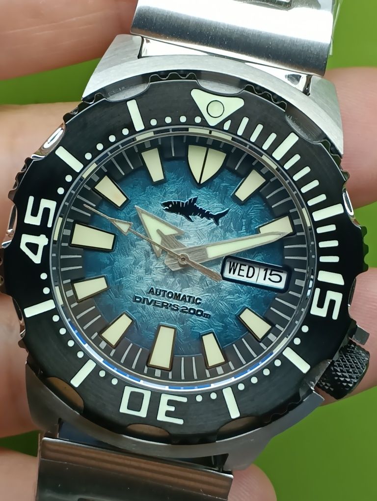 Heimdallr Monster V2  годинник механічний дайвер сапфір, Seiko NH36A