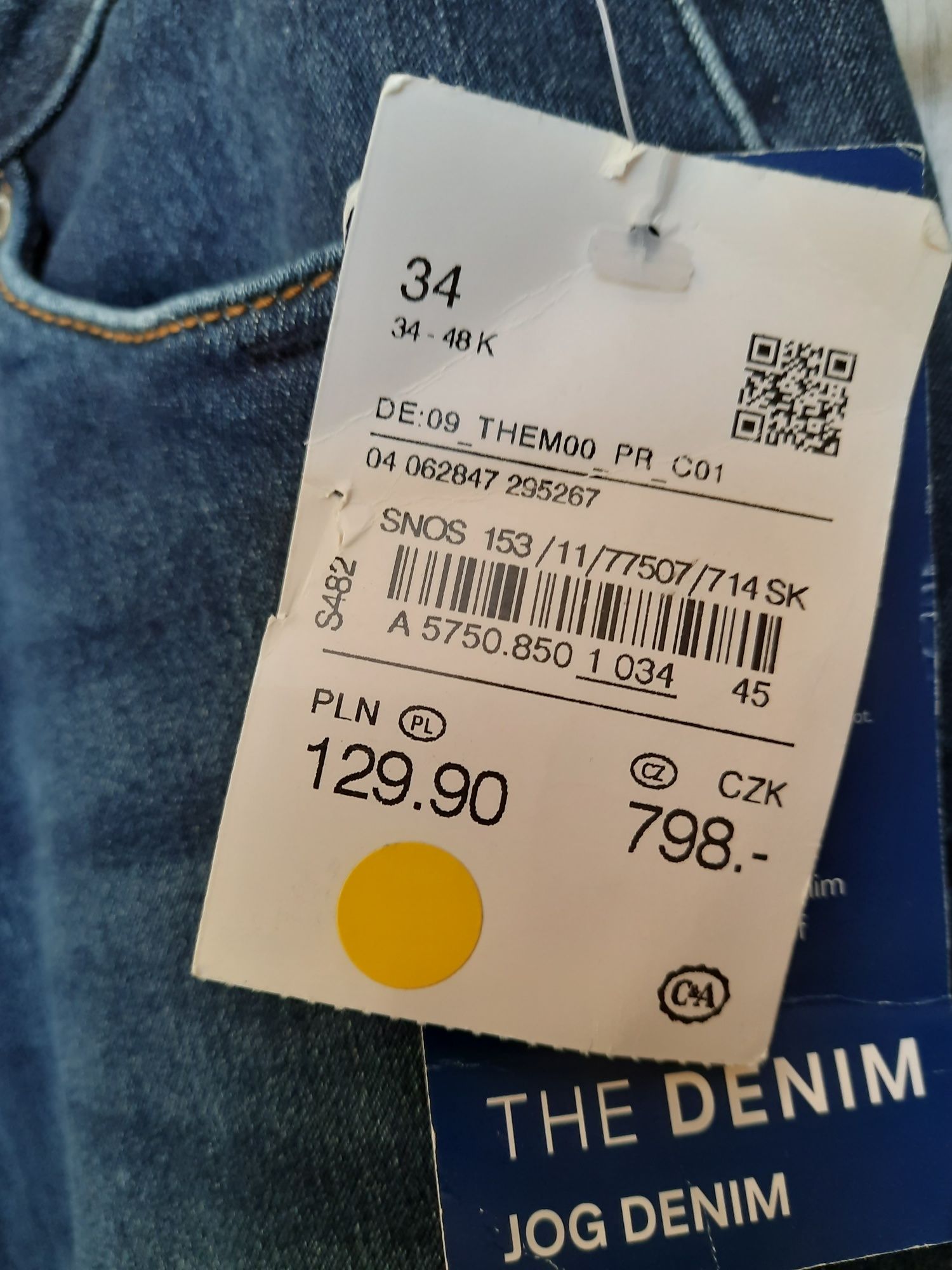 Dżinsy skinny 34 c&a nowe