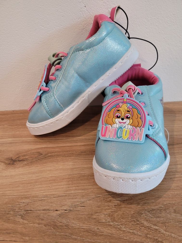 Paw patrol skye unicorn buty na wiosnę trampki dla dziewczynki sneaker