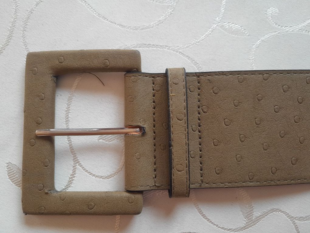 Pasek damski, khaki, oliwkowy, H&M