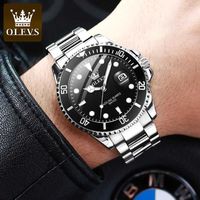 Мужские часы OLEVS Quartz Watch кварцевые классические безель дата