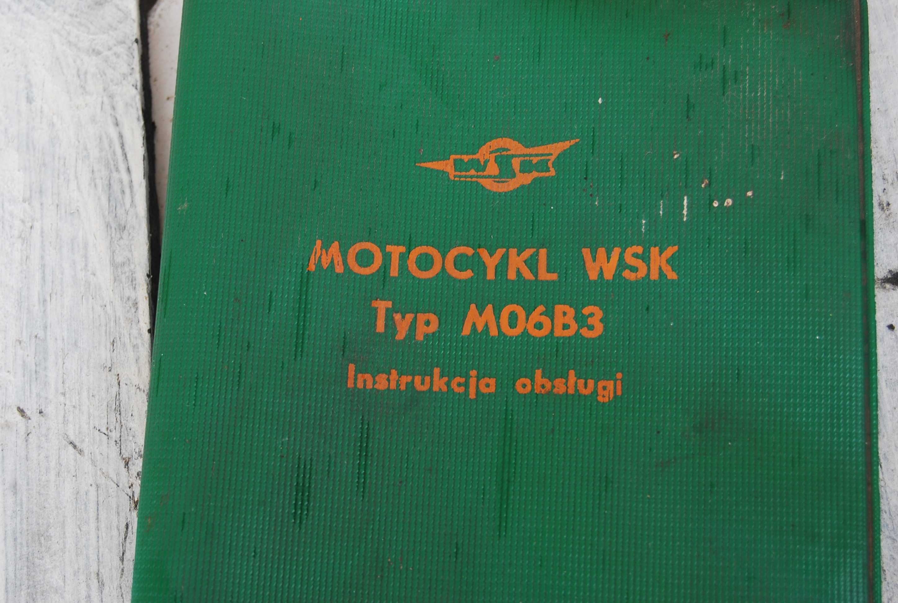 Stara instrukcja motocykl wsk typ m06B3