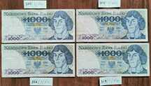 1000 zł 1979r  różne serie