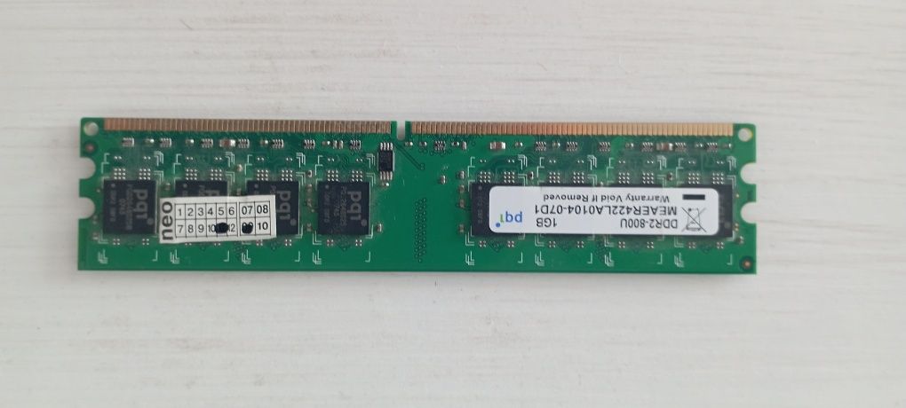 Пам'ять для комп'ютера 1 Gb DDR 2