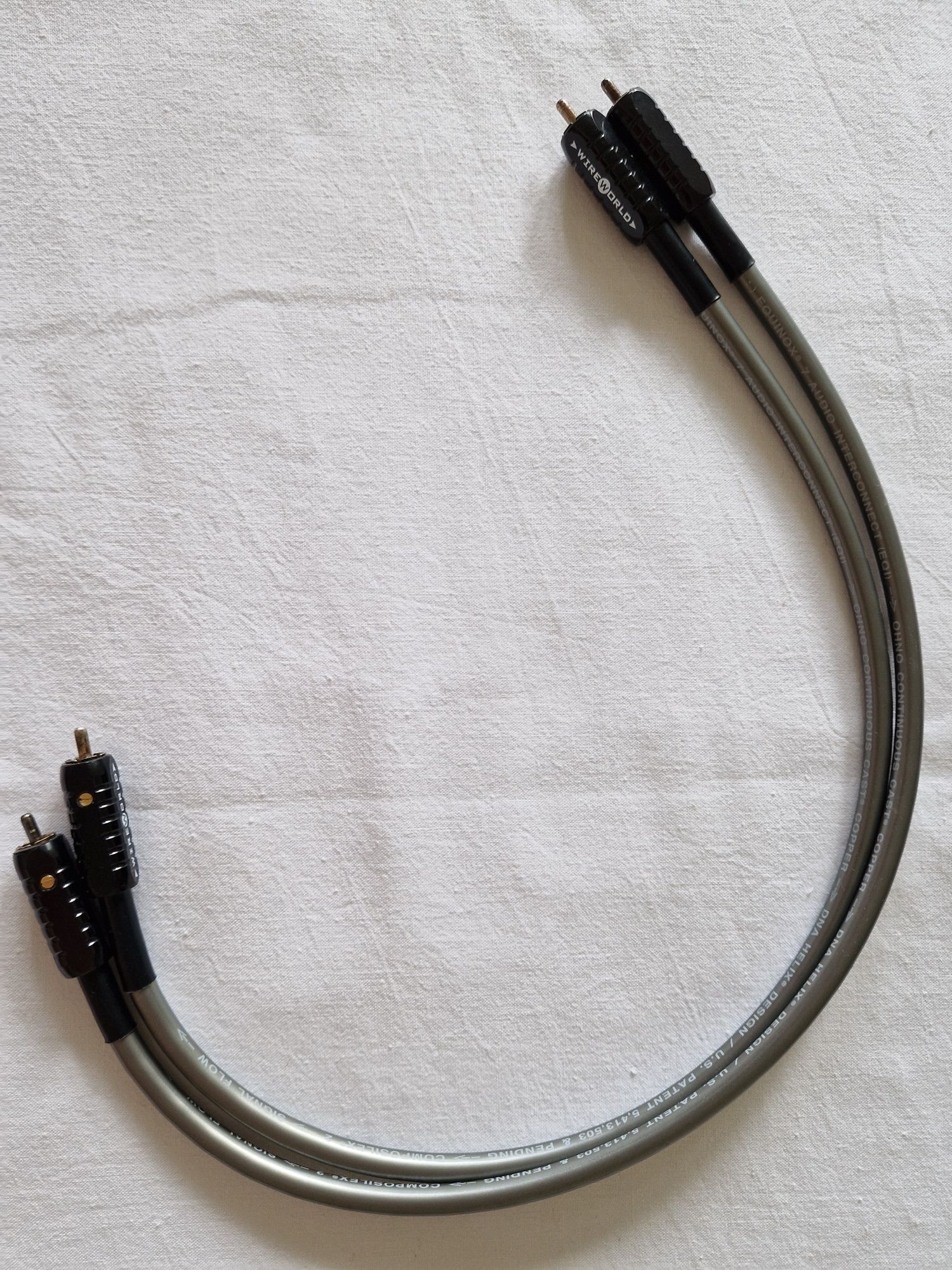 Wireworld equinox 7 interconnect kabel rca przewód 2 x rca 0.5 m