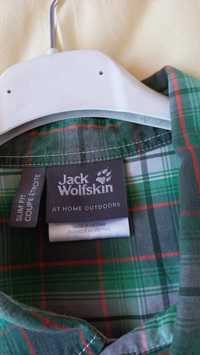 Koszula męska Jack Wolfskin rozmiar M, zielona kratka