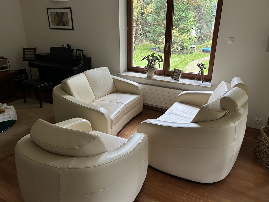 Dwie kanapy + fotel Kler