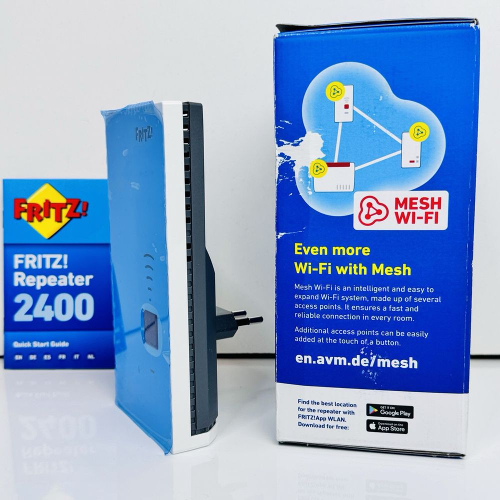 Підсилювач сигналу/мережі Wi-Fi 5 Ретранслятор AVM FRITZ Repeater 2400