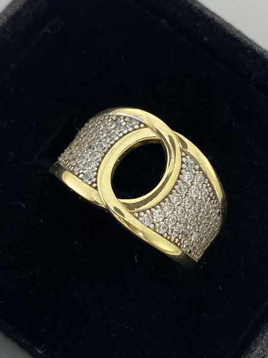 Złoty pierścionek damski,Próba 585. Nowy (6386)