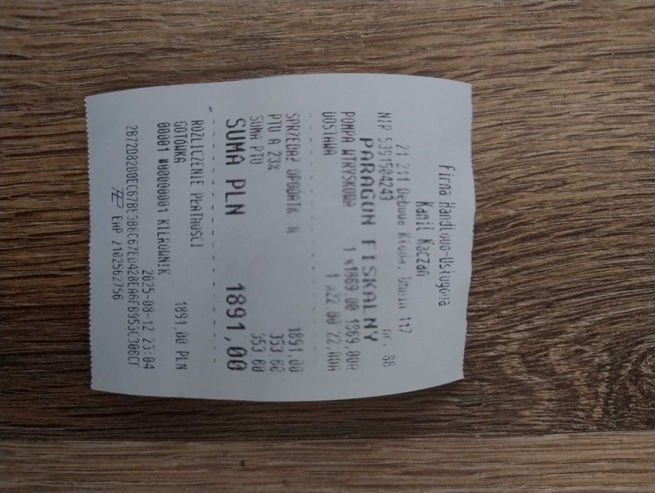 Pompa wtryskowa pompa paliwa  MTZ PRONAR D240 i D243