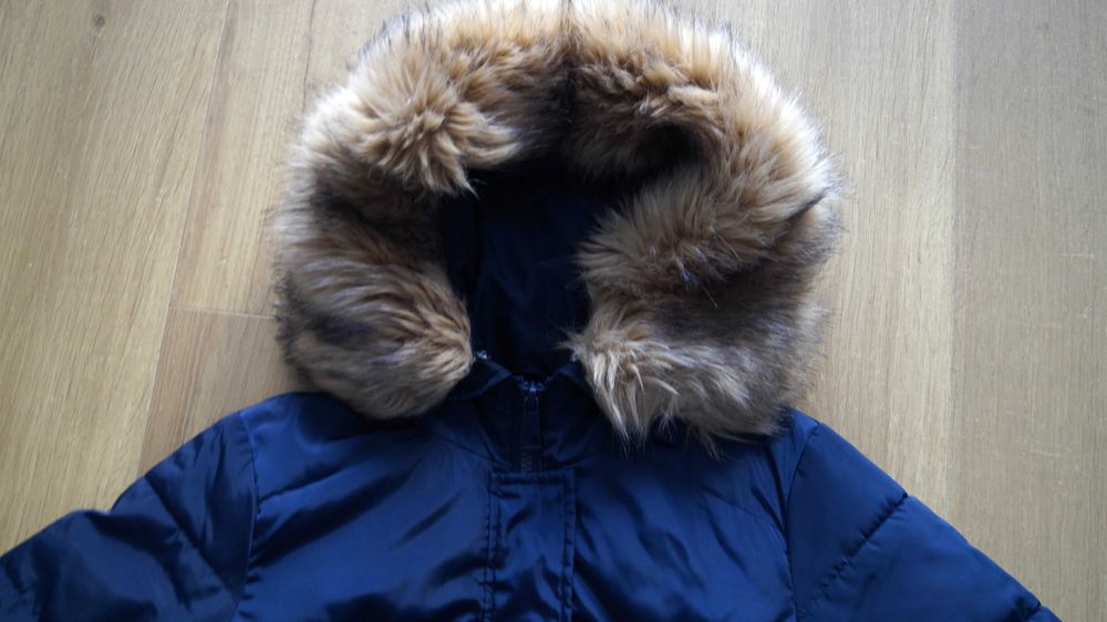 Granatowa kurta damska Reserved, jesień zima, r. 34, stan idealny