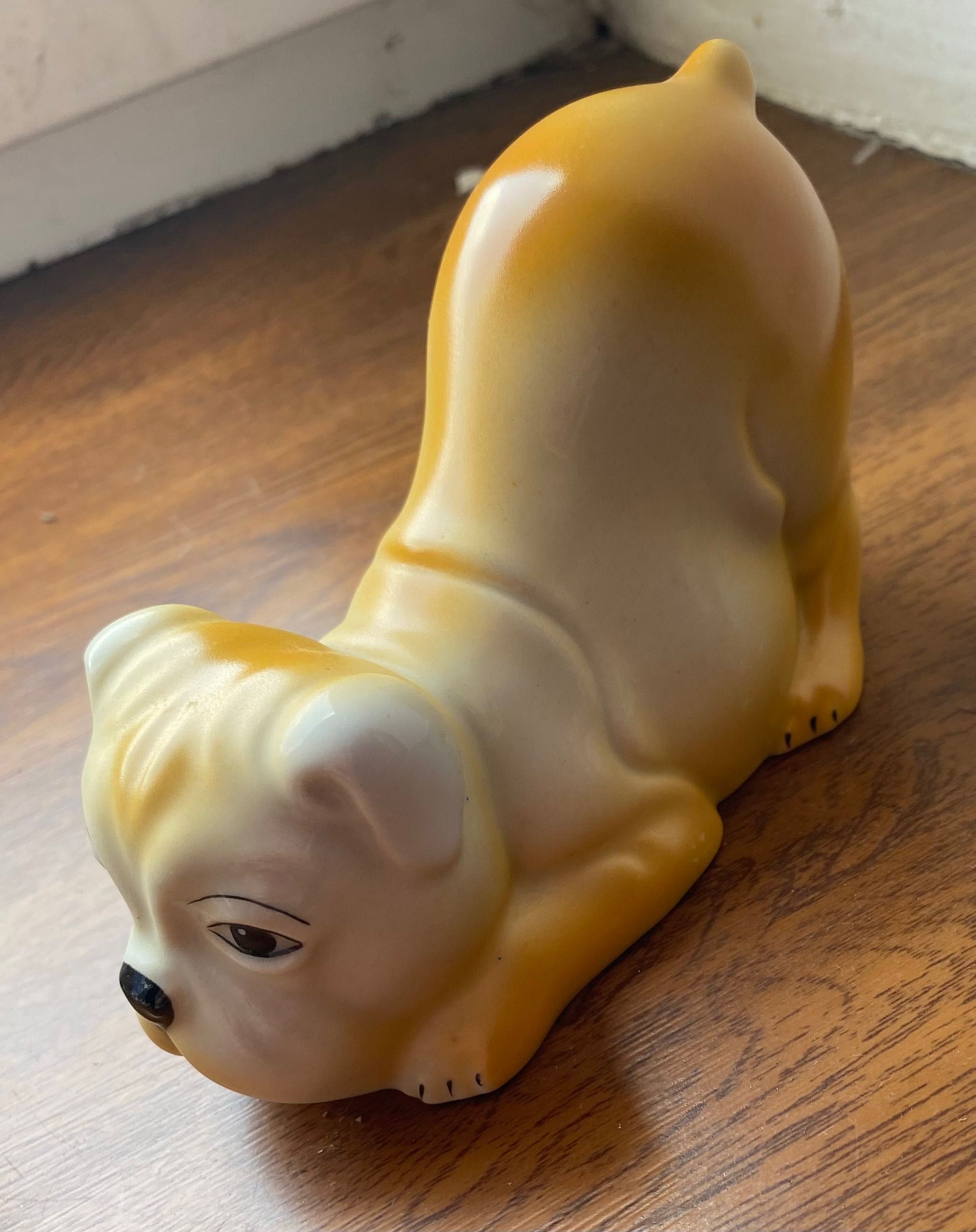 Статуетка  Собака "Бульдог 1 серія" Коростенський фарфор, ручна робота