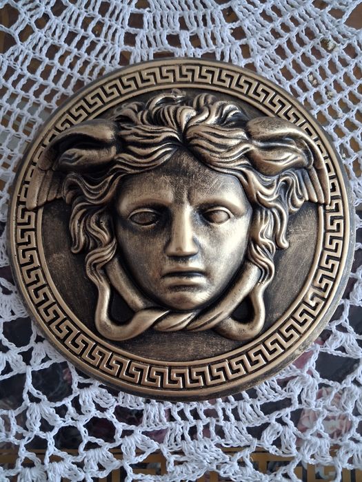 Rozeta meduza złocona 21cm