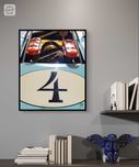 Poster 4 Race Engine - 30cmx40cm - Fine Art