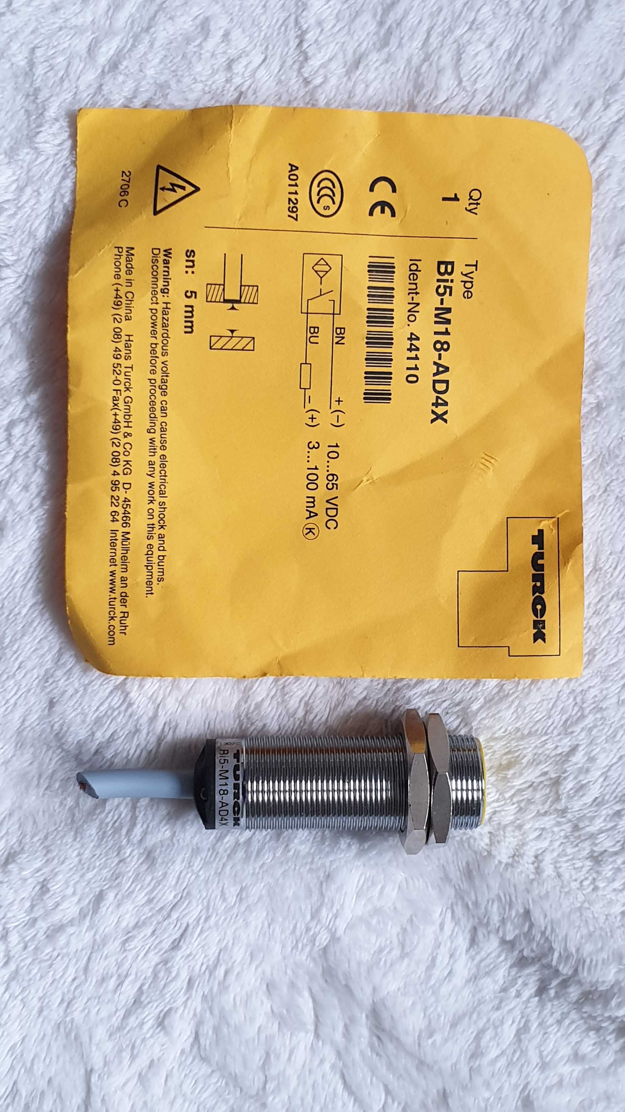 Czujnik indukcyjny Turck, Bi5-M18-AD4X , NOWY