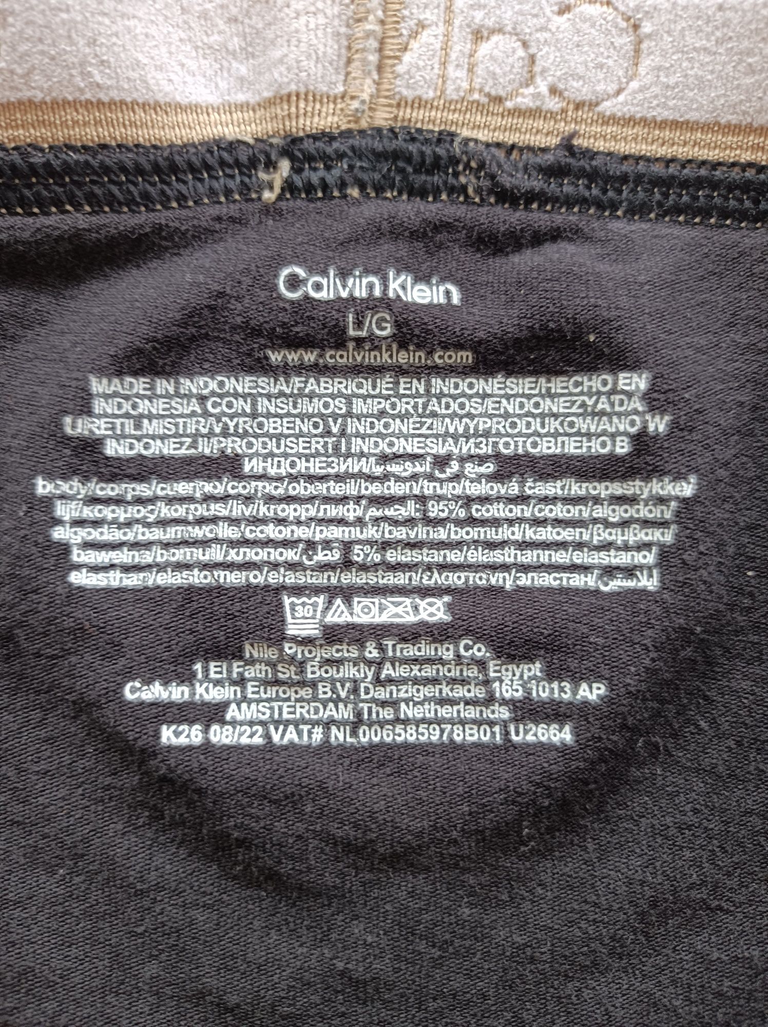 Bokserki czarne Calvin Klein rozmiar L