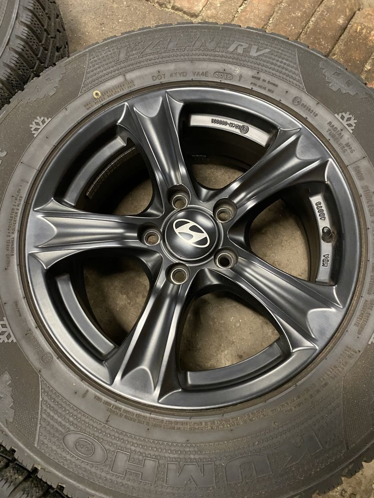 4 Koła Hyundai Tucson, IX35 16” 5x114,3 6,5Jx16H2 ET45, 215/70R16 TPMS
