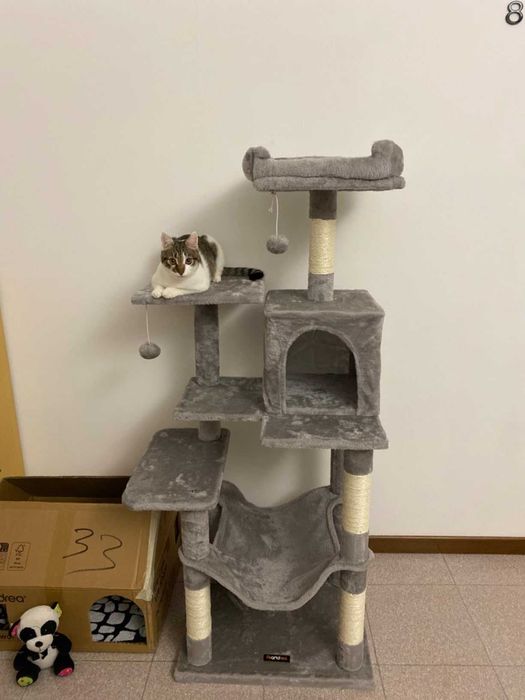 Drapak dla kota Wysoki duży drapak dla kota domek legowisko 143cm NOWY