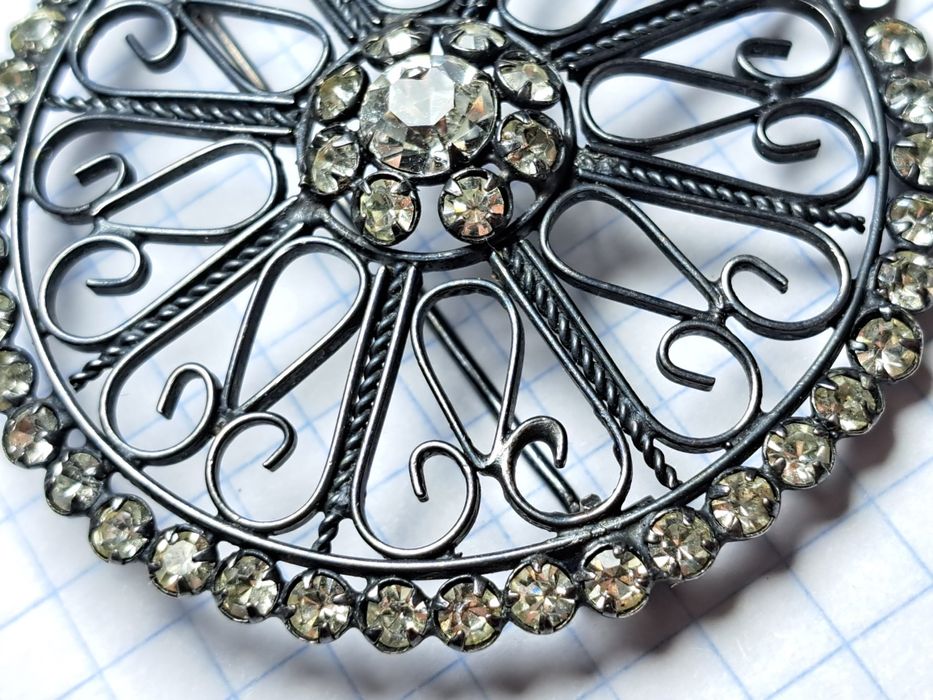 Брошь серебро 875 проба. Винтаж. 9,89 грамм