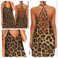 Vestido de verão leopardo tamanhos M e L Novos