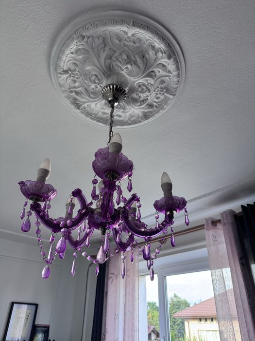 Żyrandol lampa 5- żebrowa
