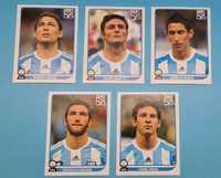 Lote 5x Cromos Argentina - World Cup 2010