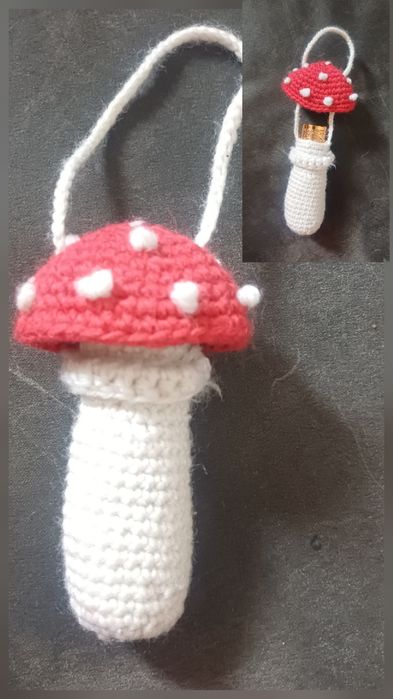 Чехол на помаду, тампон,  зажигалку, вязаный  хенд мейд