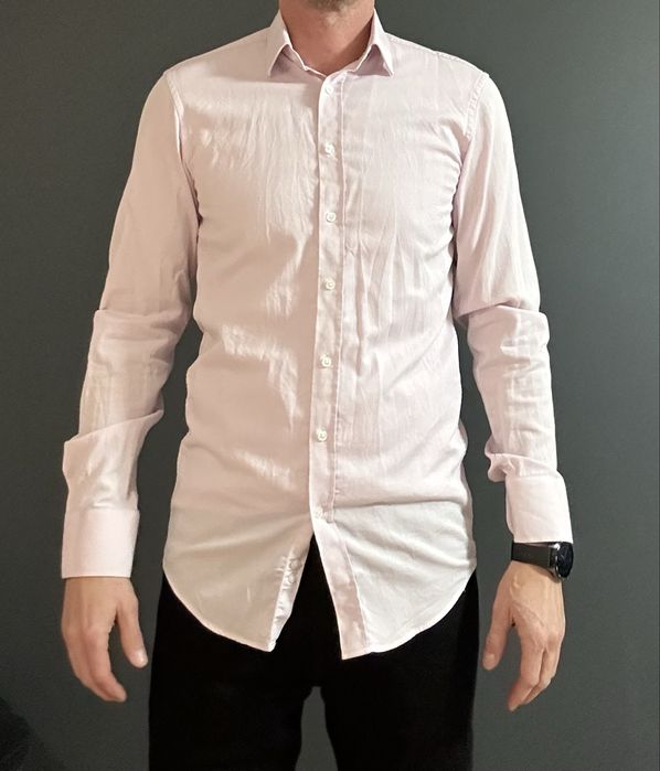 Różowa koszula Wólczanka rozmiar 40 na wzrost 190 cm