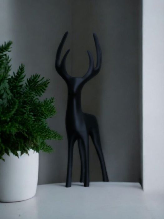 Zestaw Eleganckich Figurek Dekoracyjnych - Jeleń i Łania (2 szt.)