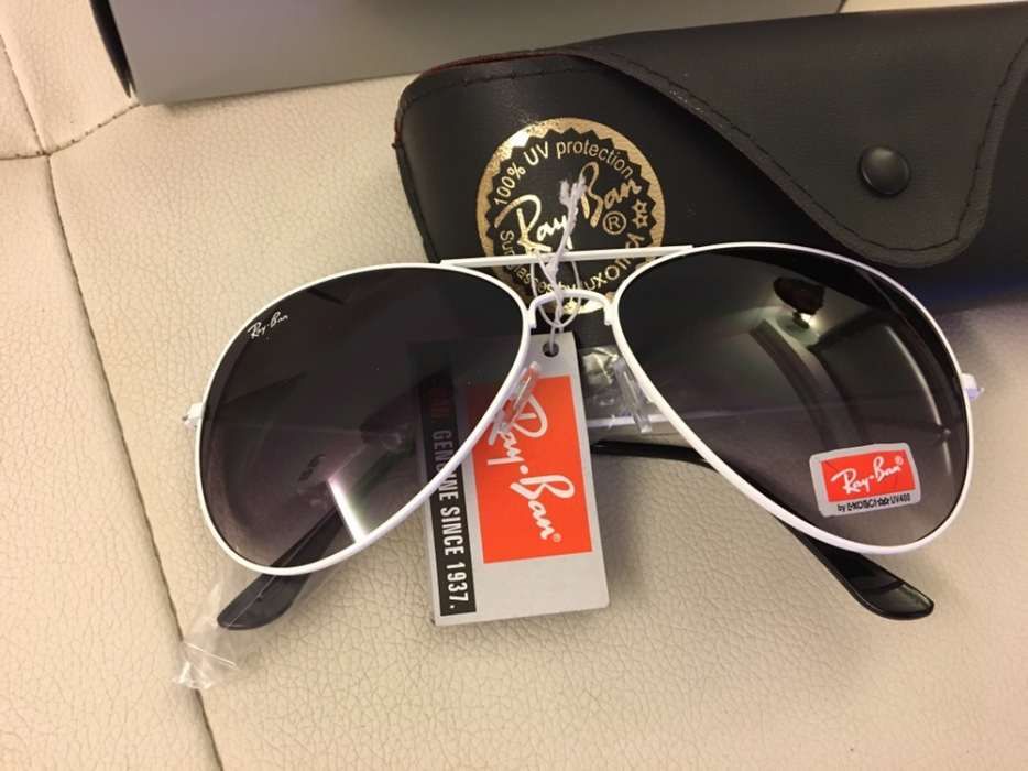 Óculos Ray Ban Aviator Brancos