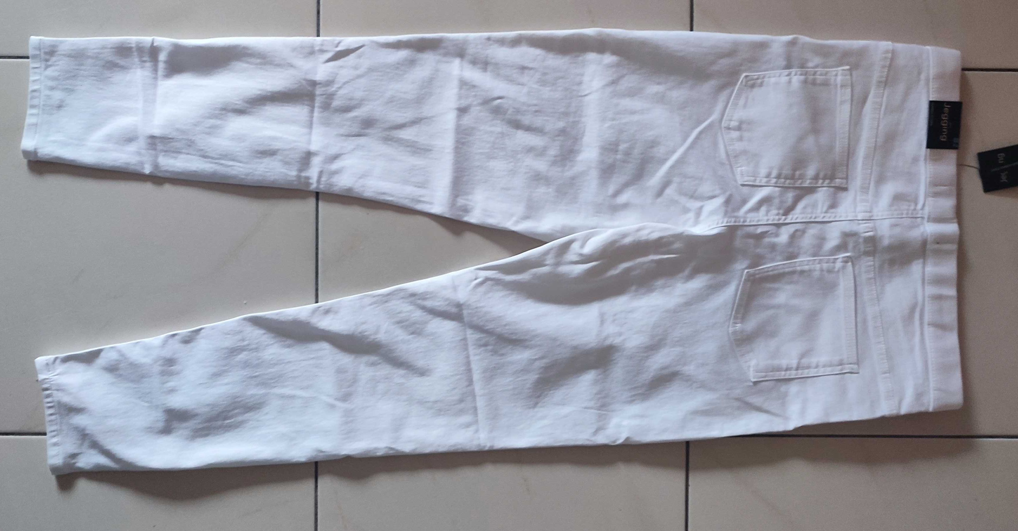 Długie  białe spodnie  42/14 super legginsy  DUNNES STORE