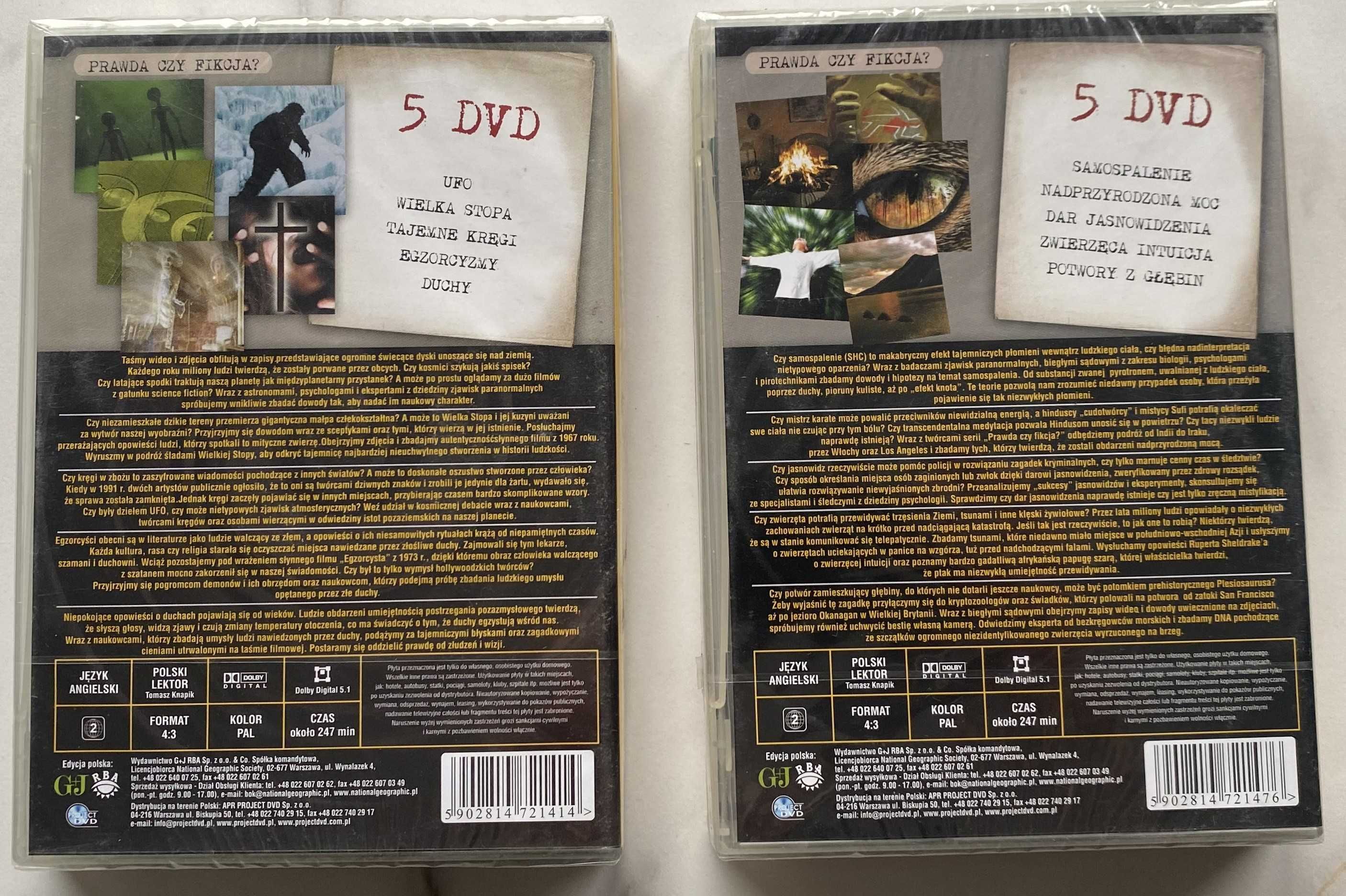 Film PRAWDA CZY FIKCJA CZ.1 i 2 płyta DVD folia