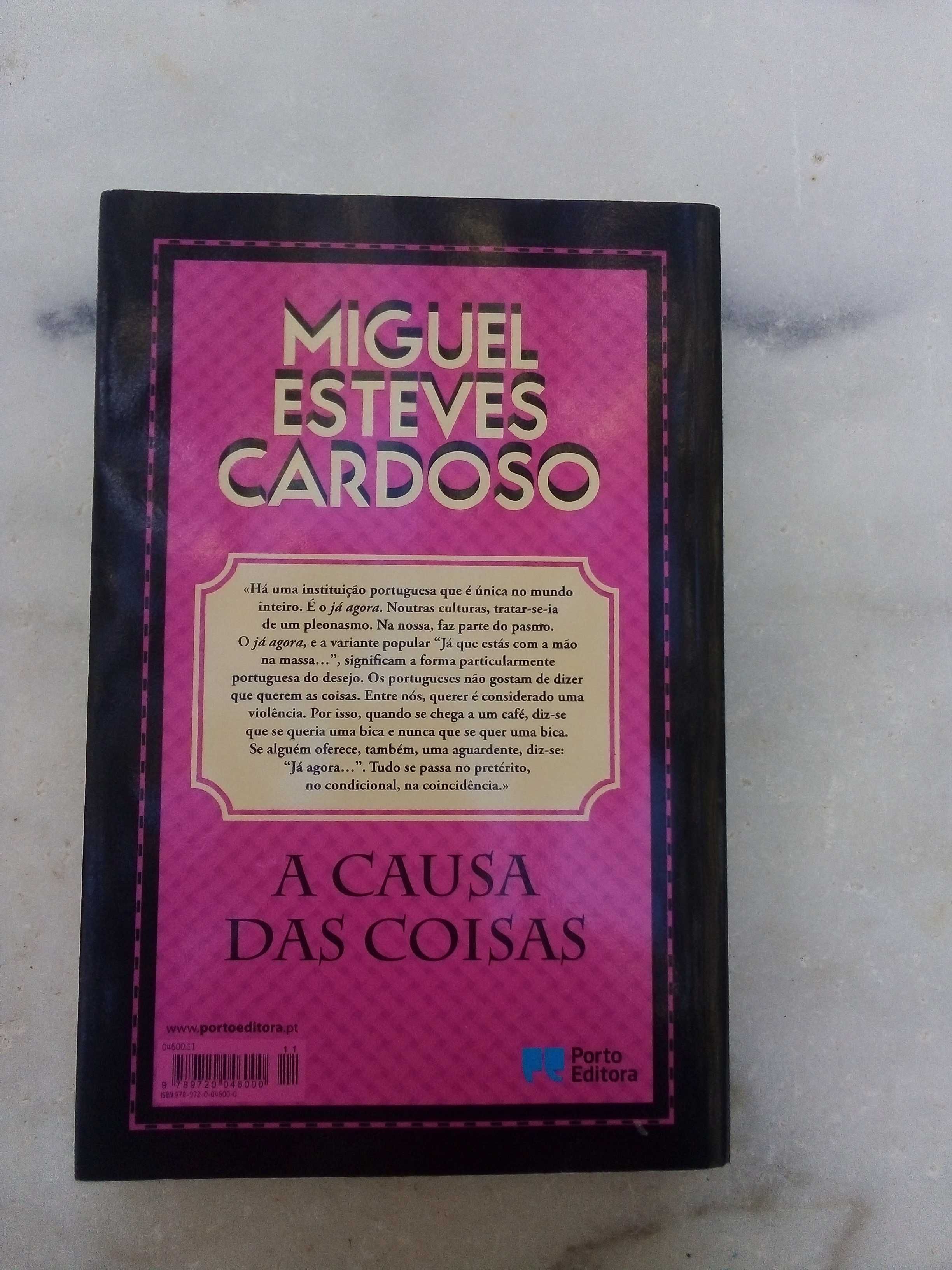 Livro - A causa das coisas - Miguel Esteves Cardoso