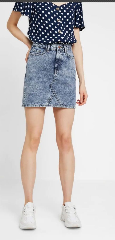 New Look nowa jeansowa spódnica z efektem sprania rozmiar L/XL