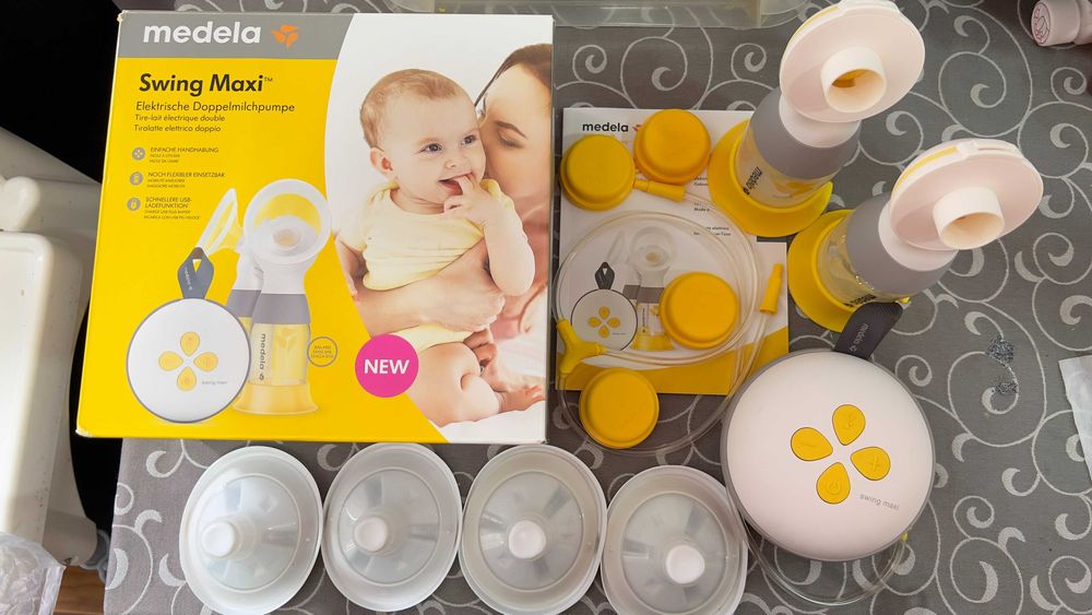 Bomba Extraçãp Dupla Medela Swing Maxi - Com acessórios