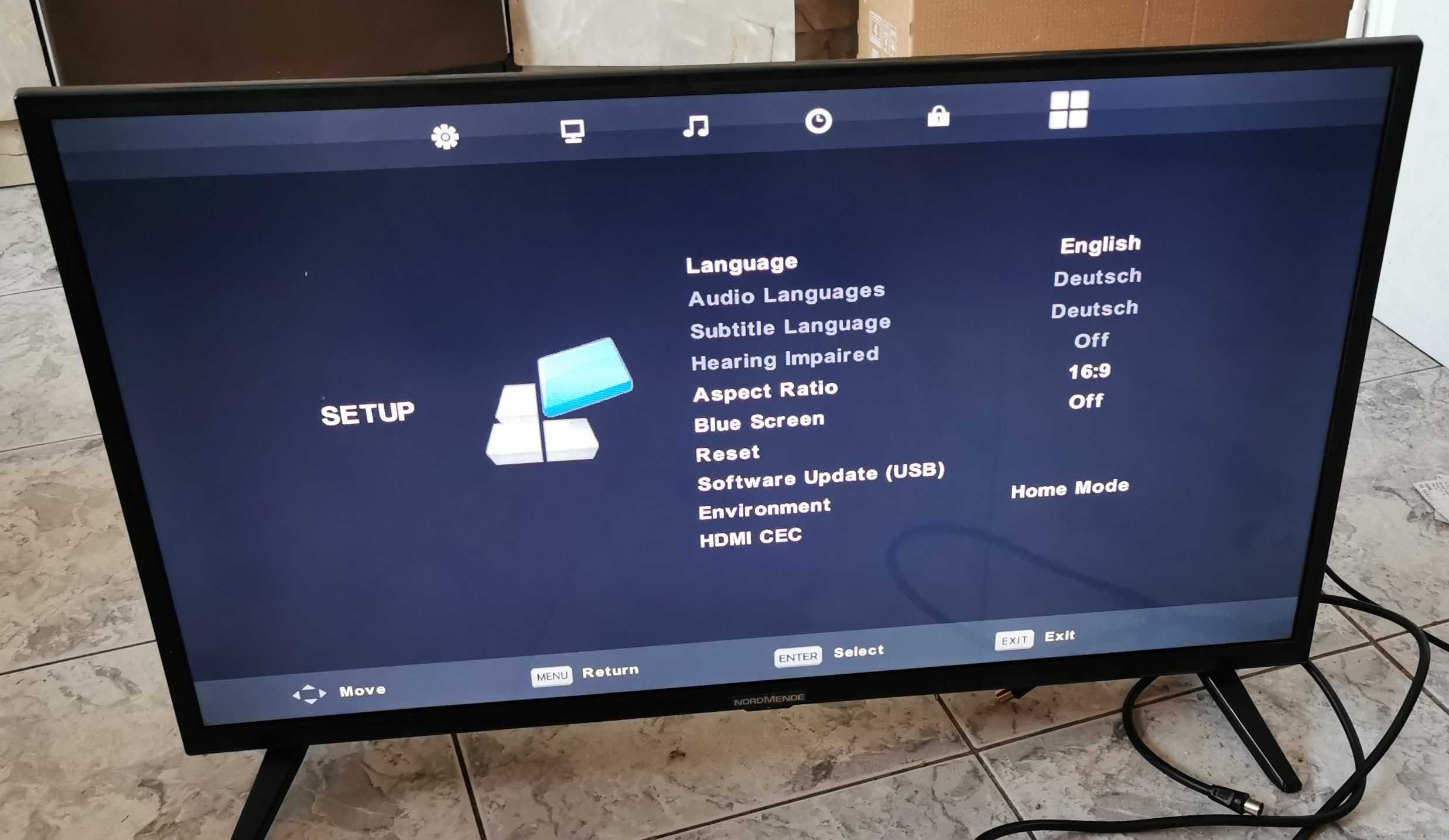 Telewizor NORDMENDE LED TV model ND32N2400S 32" USB, HDMI, VGA, SCART