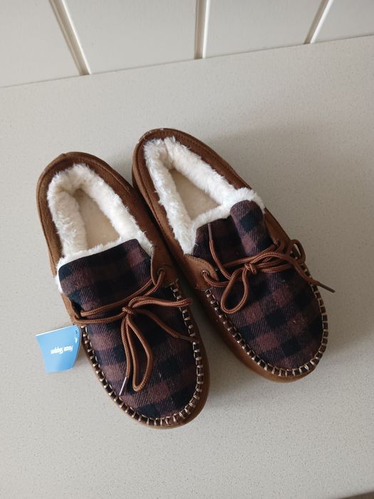 Ocieplane mokasyny męskie