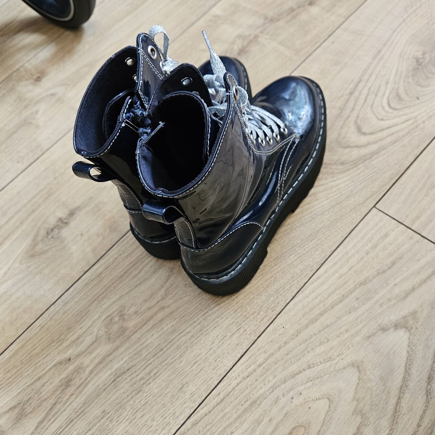 Buty h&M trapery glany 37 wysoka podeszwa