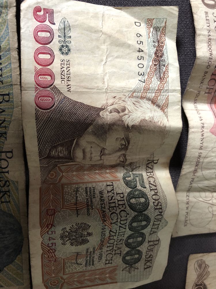 Stare pieniądze banknoty Kopernik Staszic wyspianski