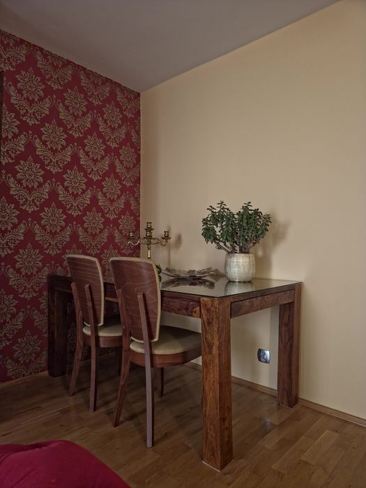 Komplet mebli Stół krzesła Stół Palisander z litego drewna + 4 krzes