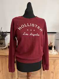 Bluza Hollister s  36/38 bordowa burgundowa ze złotą nitką