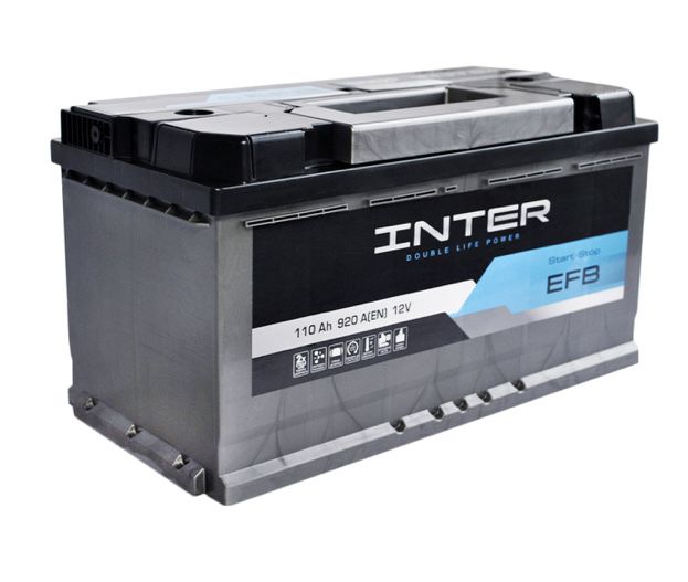 Автомобильный аккумулятор INTER EFB 110Ah 920A R+